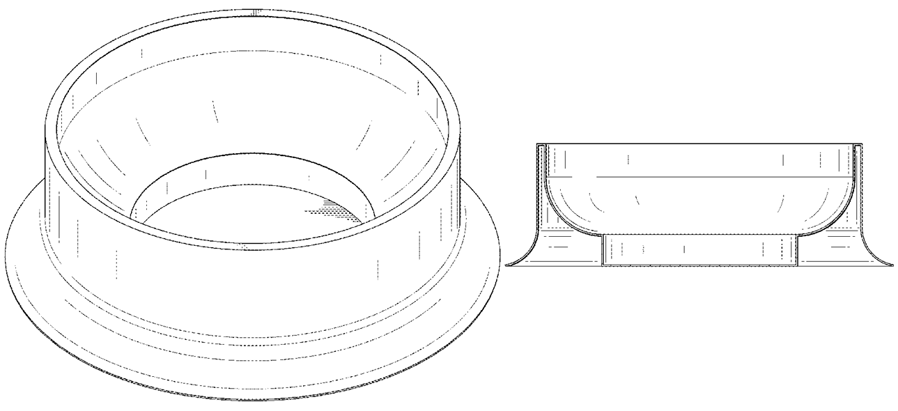 Game Saver Propane Tank Support Device - Patent US D1067371 S showing stabilizer base with 20LB propane cylinder